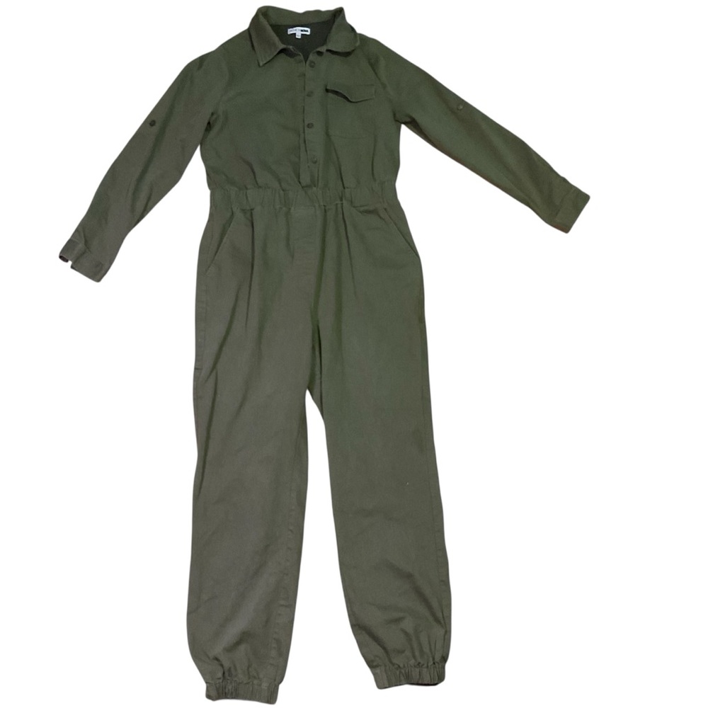 Fashion nova utility jumpsuit broiler suit coverall green
Bust waist inseam